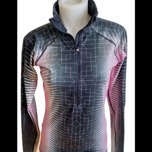 Nike Pro Quarter Zip -S black /white /pink